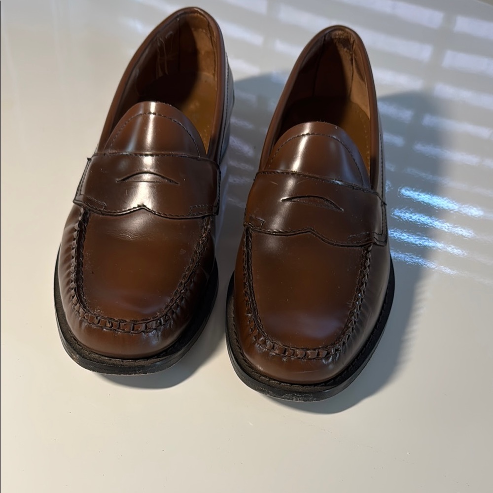 Classic Brown Leather Loafers